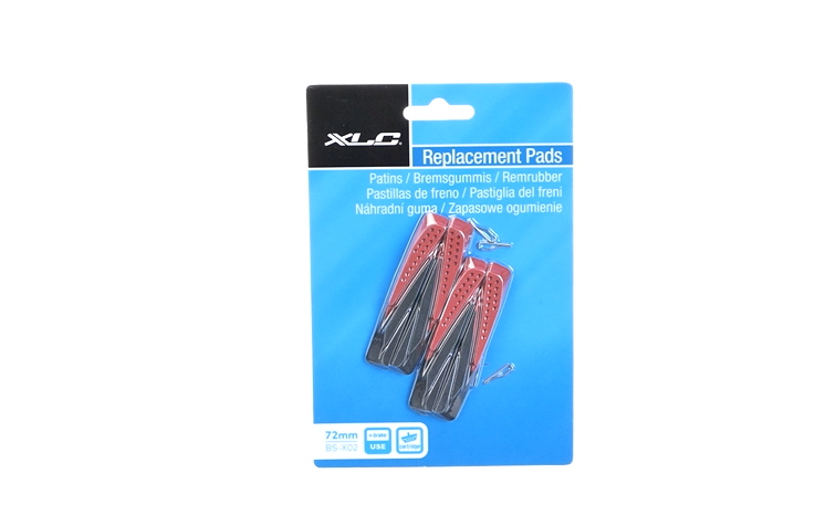 XLC Blocco Freno Di Ricambio BS-X07 Per Bici - Set Da 4, Lunghezza 72mm, Nero - Foto 9
