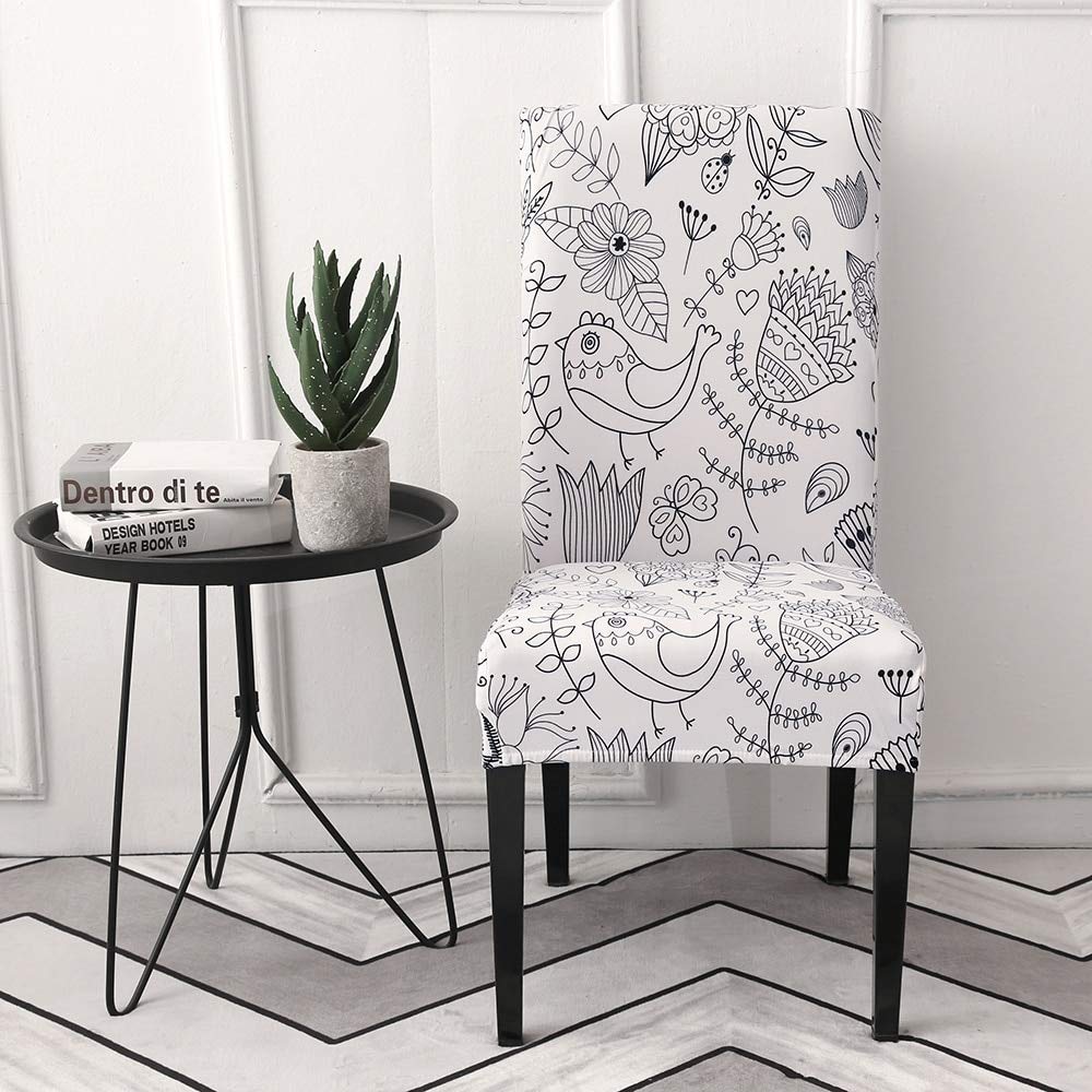 Housses de chaise élasthanne lot de 6 pour rénover des sièges usés