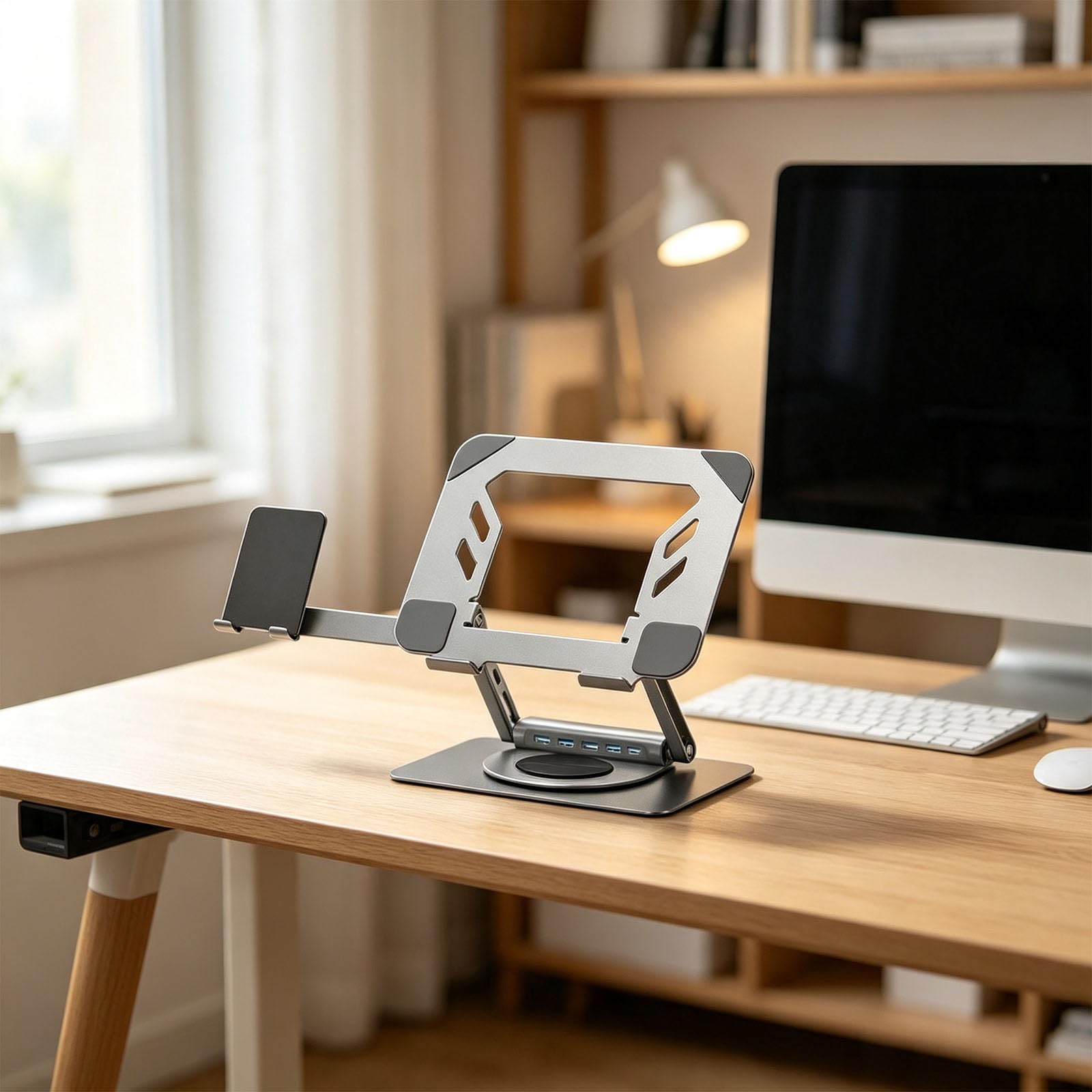 Support pour ordinateur portable avec extension USB en façade