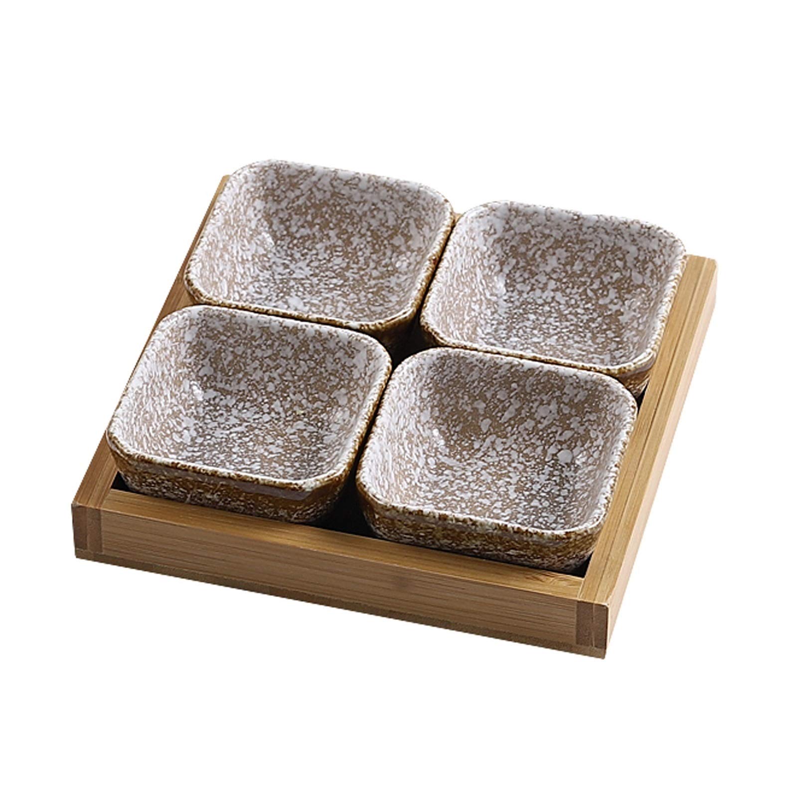 Dekorative Snackschalen 3.3 oz Keramik-Dip / Tauchschalen Set von 4 - Tauchen Sojasauce-Gerichte / Schüsseln kleine Sauce-Tassen for Sushi-Tomatensauce, Soja und Servierschüsseln Dipschalen Set ( Colo