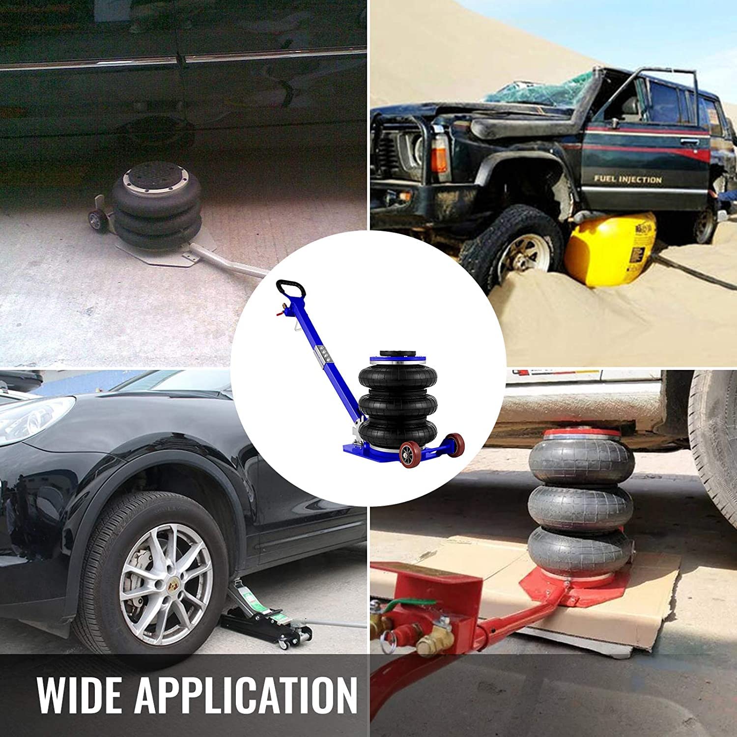 VEVOR Bag Air Jack 6600lbs Capacity, Pneumatic Jack Quick Lift 3T