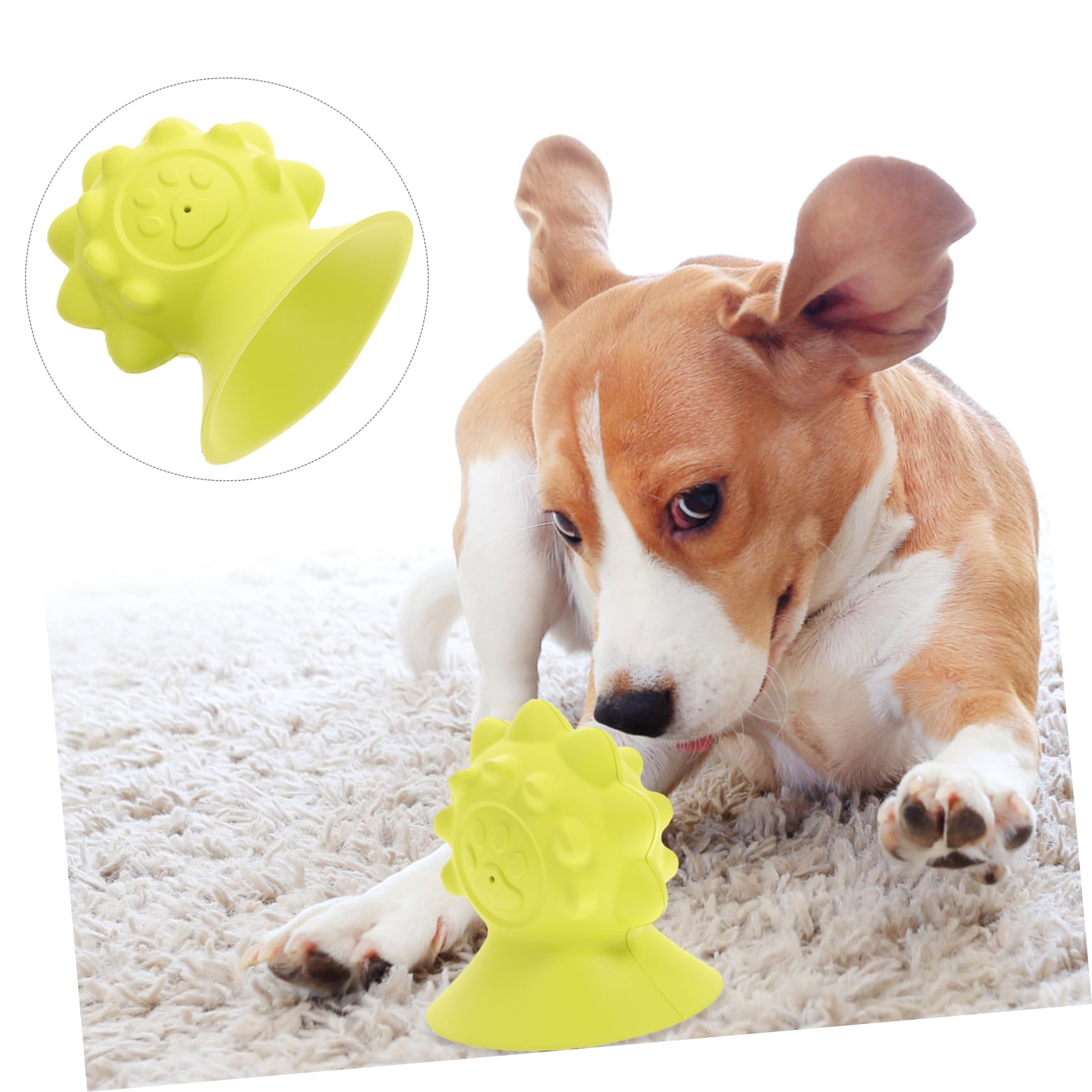 YARNOW 3 Piezas Perro de Juguete Cachorro Juguetes Hueso de Juguete Precioso Perro Juguete Suministro de Cachorro Juguete para Cachorros el Ventosa Suministros para s Caucho