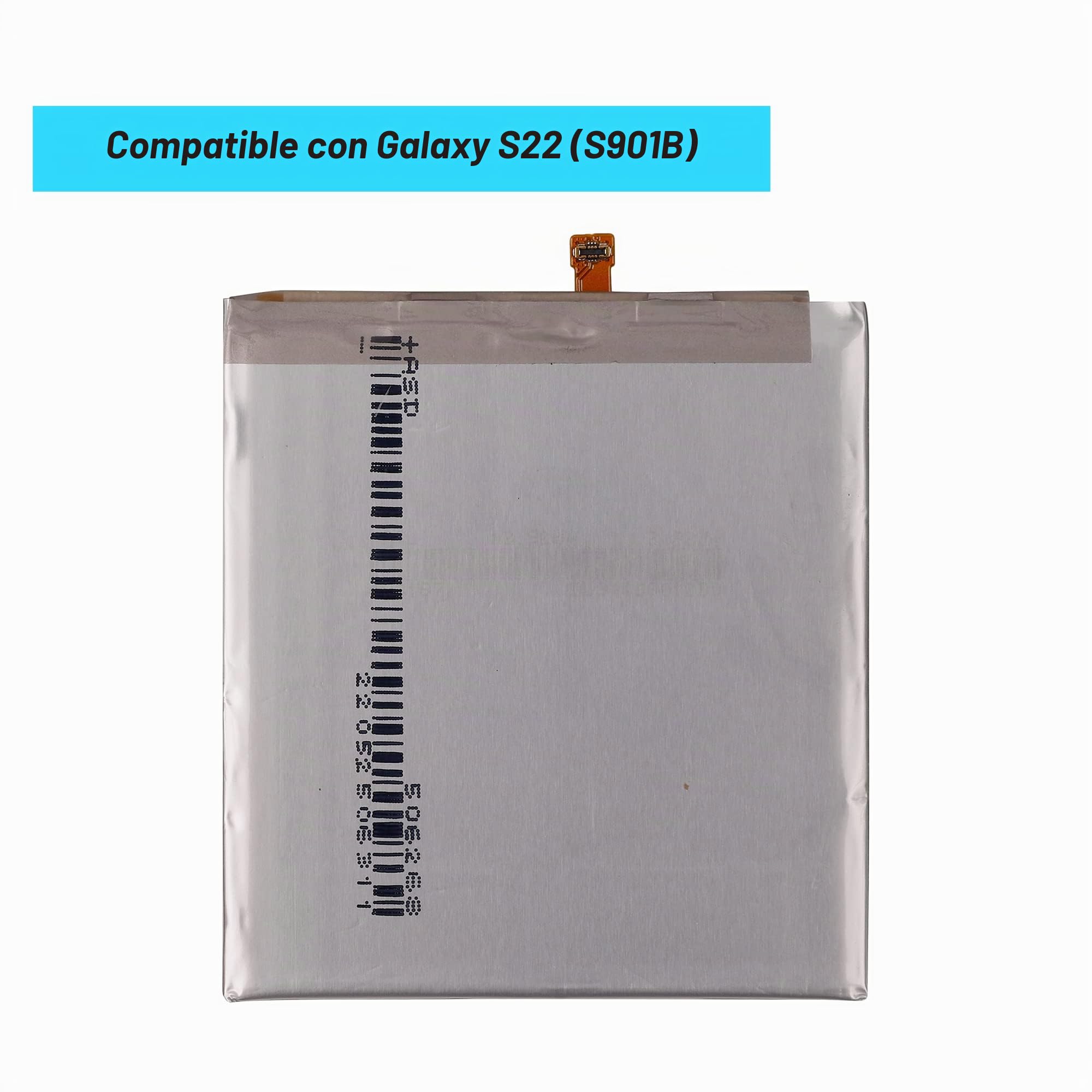 Batería de repuesto Vvsialeek EB-BS901ABY para Galaxy S22 (S901B) con kit de herramientas gratuito (3590 mAh).