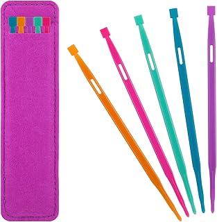 BOHUIZ 5 Pcs Sewing Stiletto Tools with Bag, Multifunctional Sewings Accessories for Sewing Craft Projects, Sewings Accessories and Supplies for Craft Projects Use (1Set, 5 Colors)