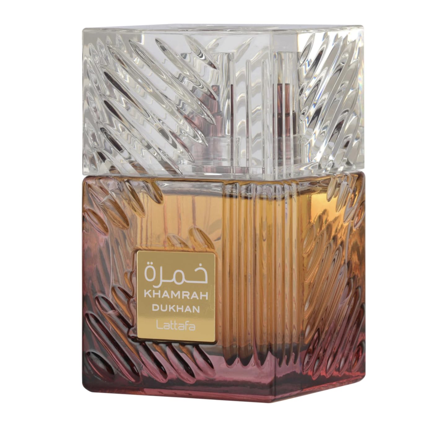 Perfume Khamrah Dukhan Eau de Parfum 100ML, Perfume Árabe Unisex de Larga Duración, Incluye Atomizador Recargable, Fragancia Ahumada y Especiada con Notas de Tabaco, Ámbar y Praliné (Dukhan)