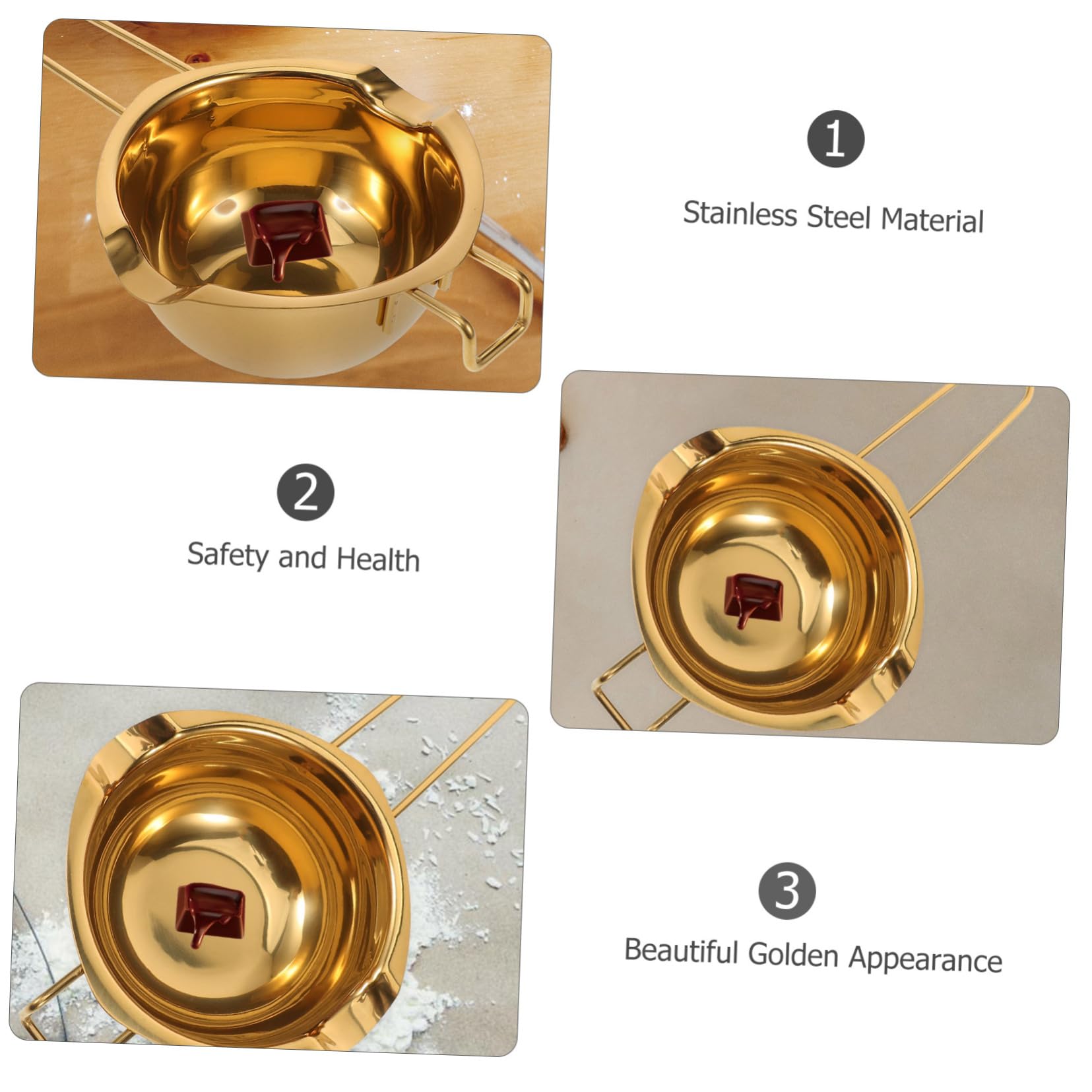 Mikinona Chocolate Melting Pot Melting Bowl for Home Baking for Cheese and Chocolate Compact and Versatile Kitchen Gadget for Bakeries and Restaurants