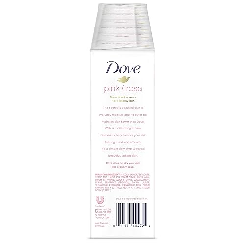 Miniatura 34 de Dove Jabón en barra de belleza rosa rosa, 2 barras para una piel suave y lisa, limpia e hidrata 3.75 onzas