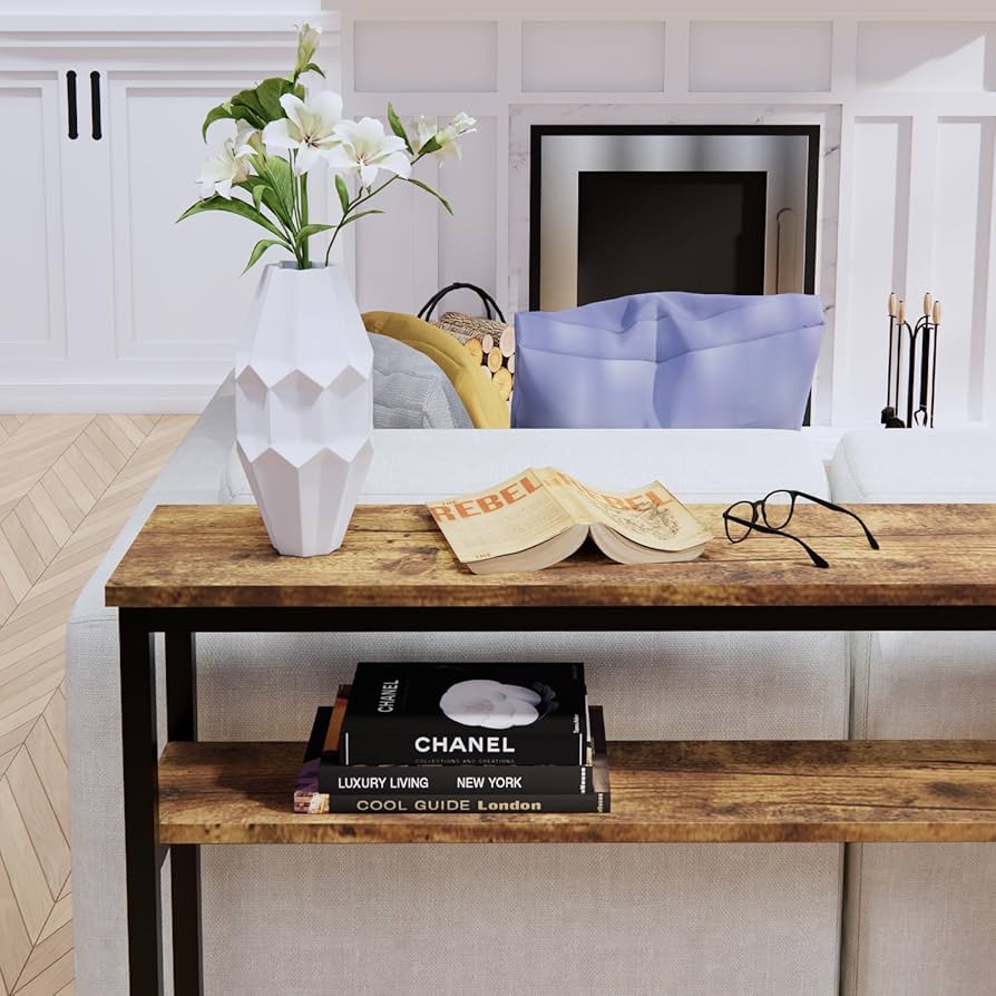 マウンテンリサーチ　Narrow Table Amazon.com: Modern Style Console Table Narrow Sofa Table