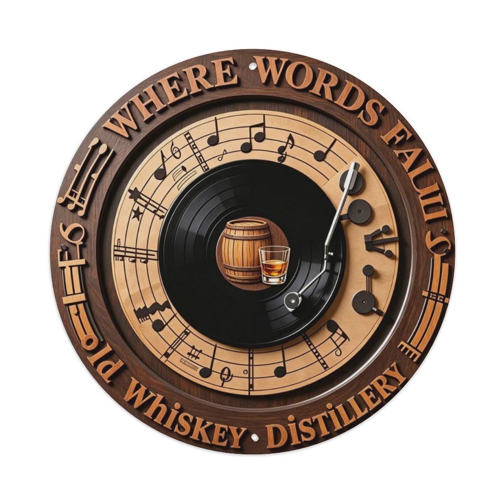 Old Whiskey Distillery Metal Tin Sign Plaque