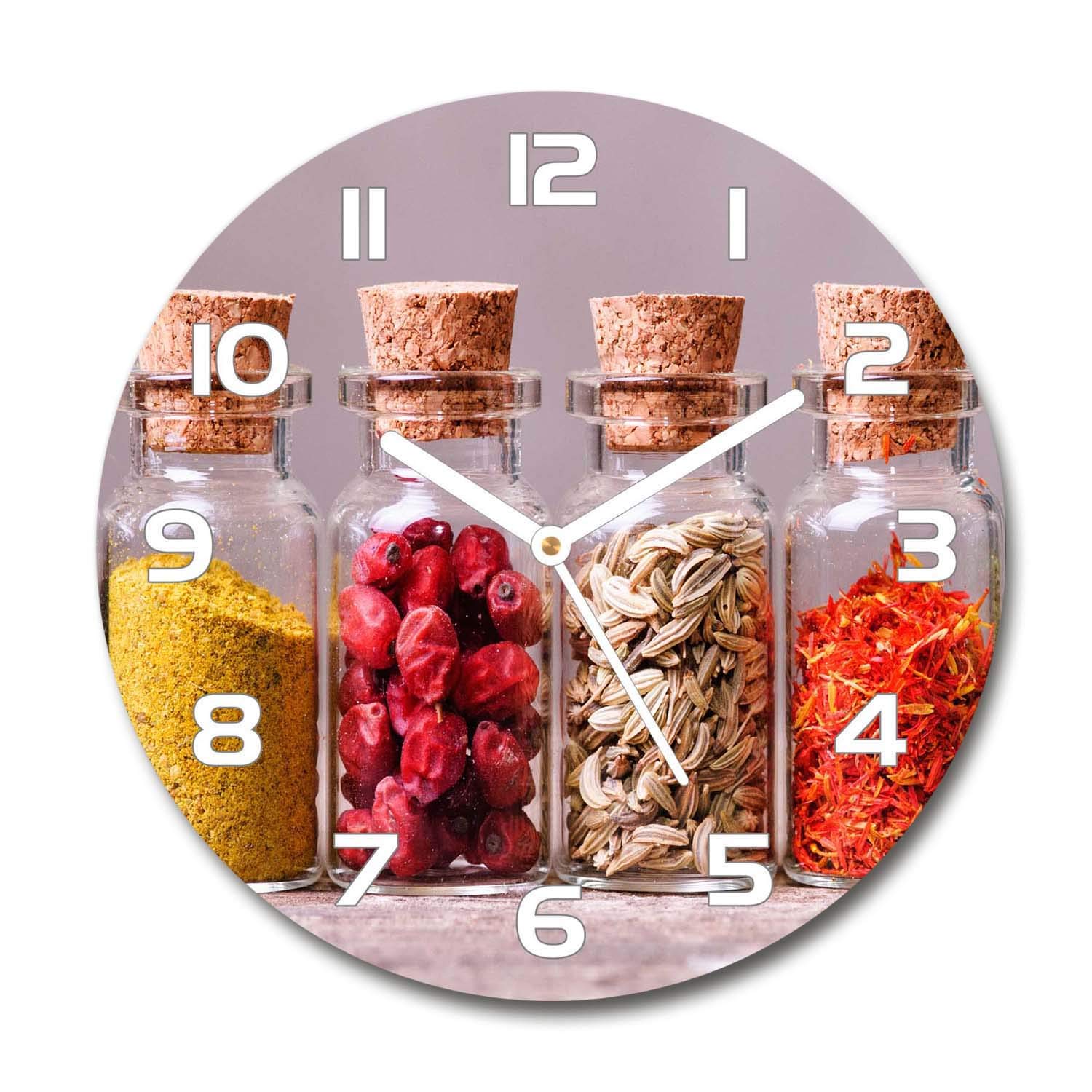 Horloge murale sans tic-tac Tulup en verre 60x60cm pour retrouver le calme