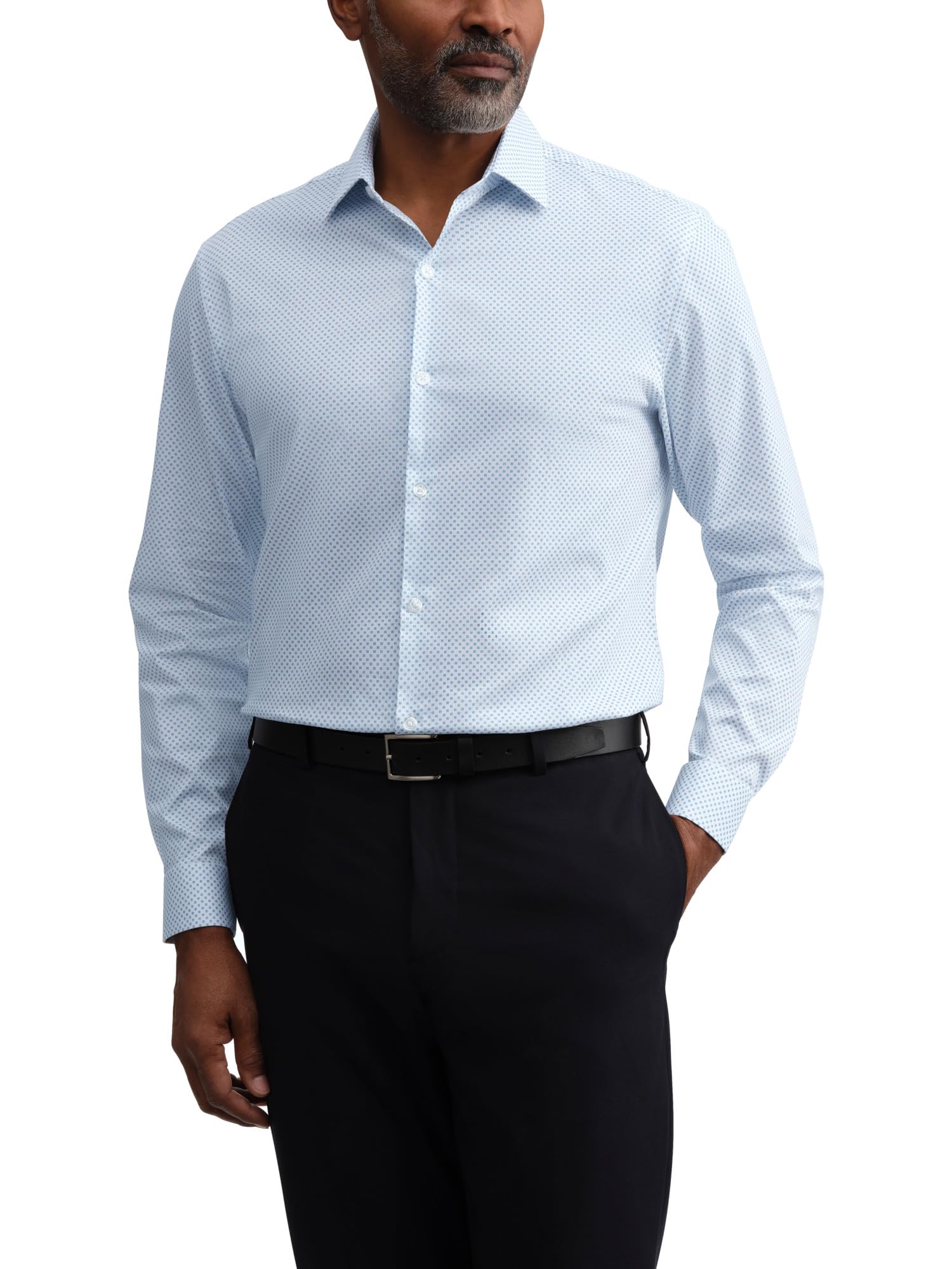 Kenneth Cole Reaction Men's Dress Shirt Slim Fit Techni-Cole Stretch