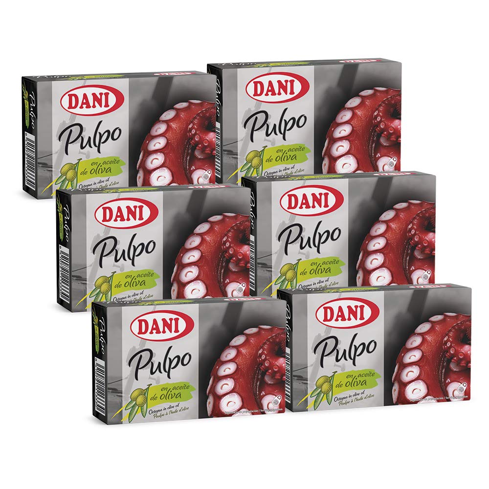 Pulpo en aceite de oliva 6 x 106 gr Dani