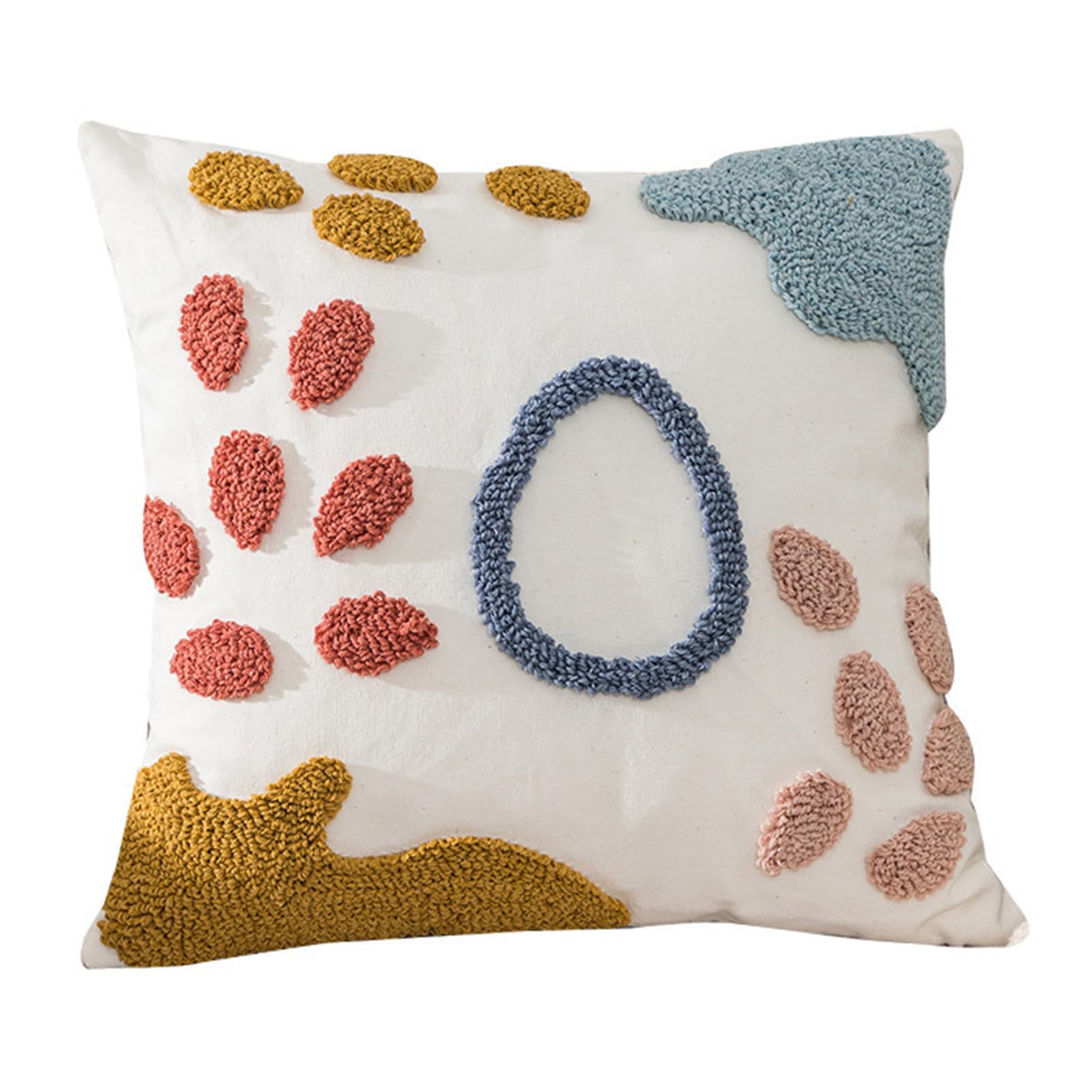 PANGBOER Waterdrops Embosseds Pillow Cover for Sofa Bedding Polyester Fabric Lumbar Designs 45cm and 50cm Simpleclean Sofa Pillow Cover