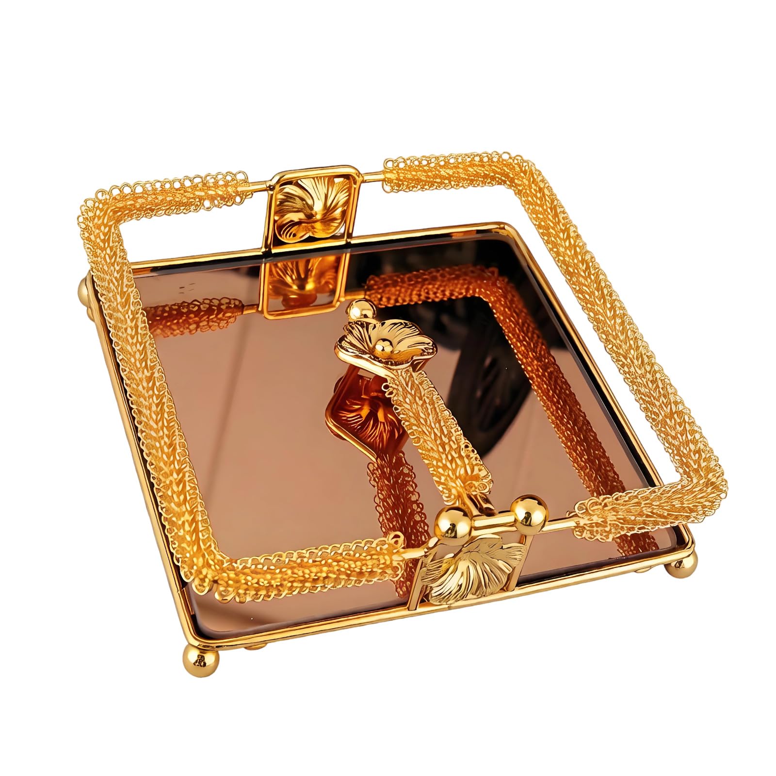 APGLSXY Contemporary Gold Tissue Box Square Alloy Case Suitable for Various Setting Simple Tissue Planner