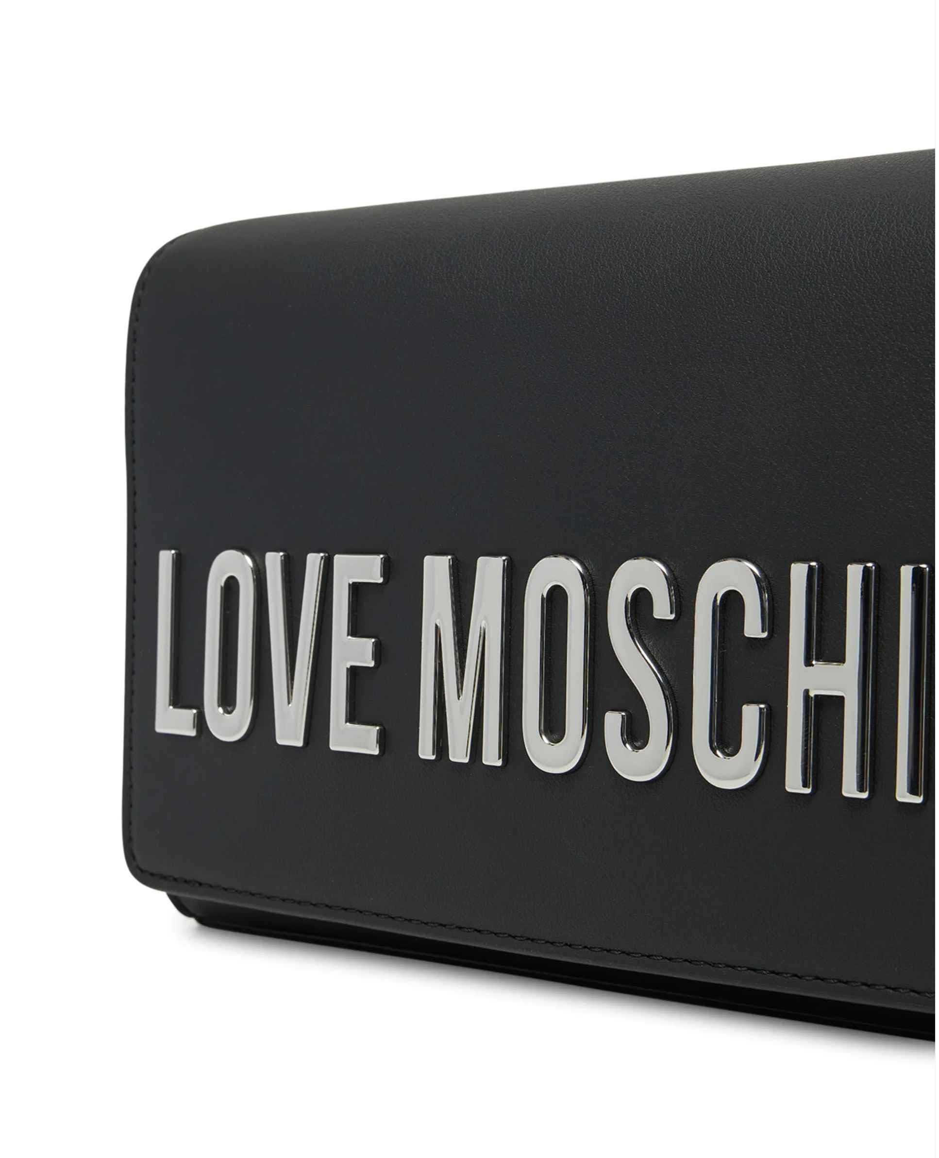 Love Moschino BORSA PU GRS NERO GALV.NIKEL