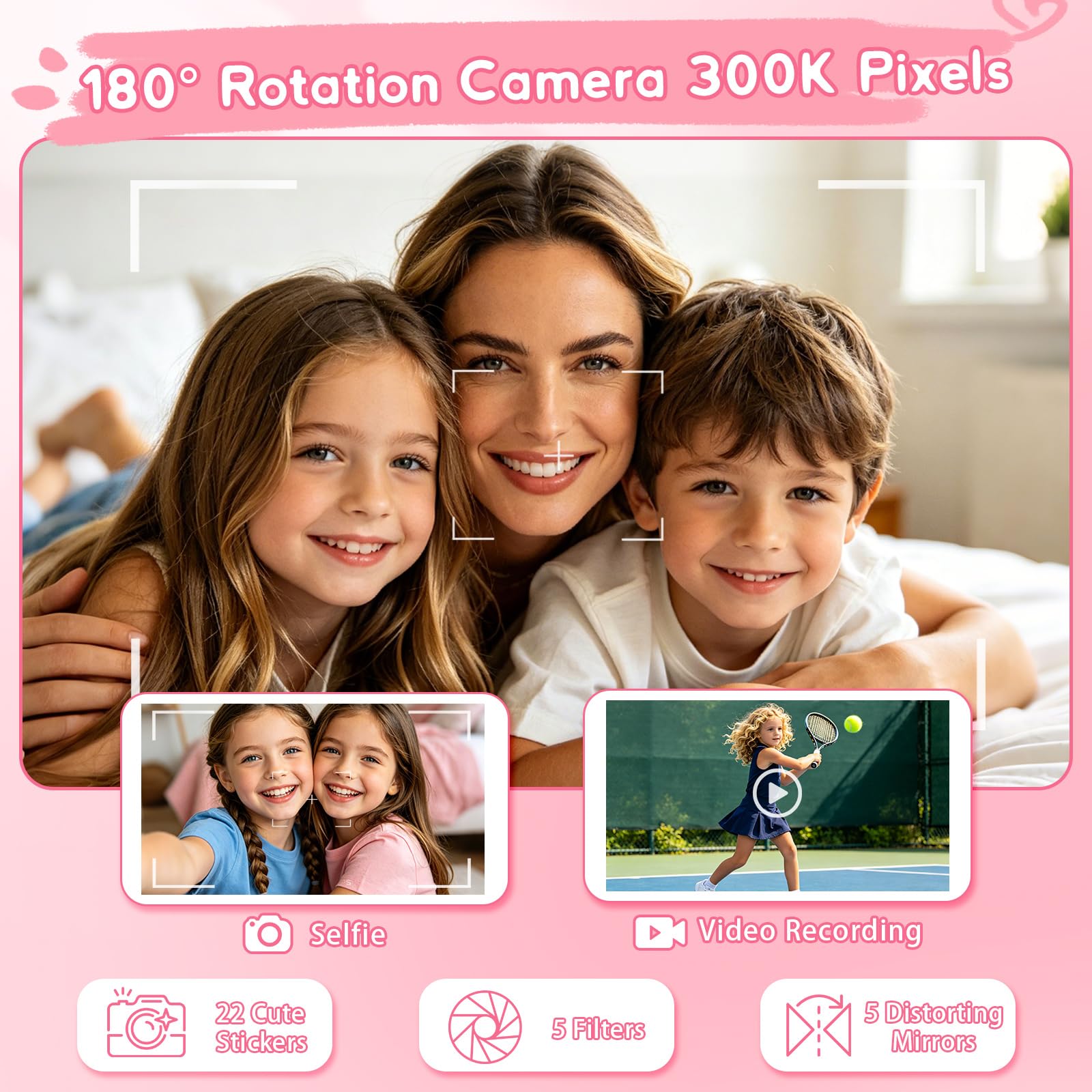 Telefono Giocattolo per Bambini, Macchina Fotografica, Regalo Bambina 3 4 5 6 7 8 Anni, Cellulare per Bambini, Unicorno Telefoni Educativi Finto per Bambina, Regali di Compleanno e Natale per Ragazze
