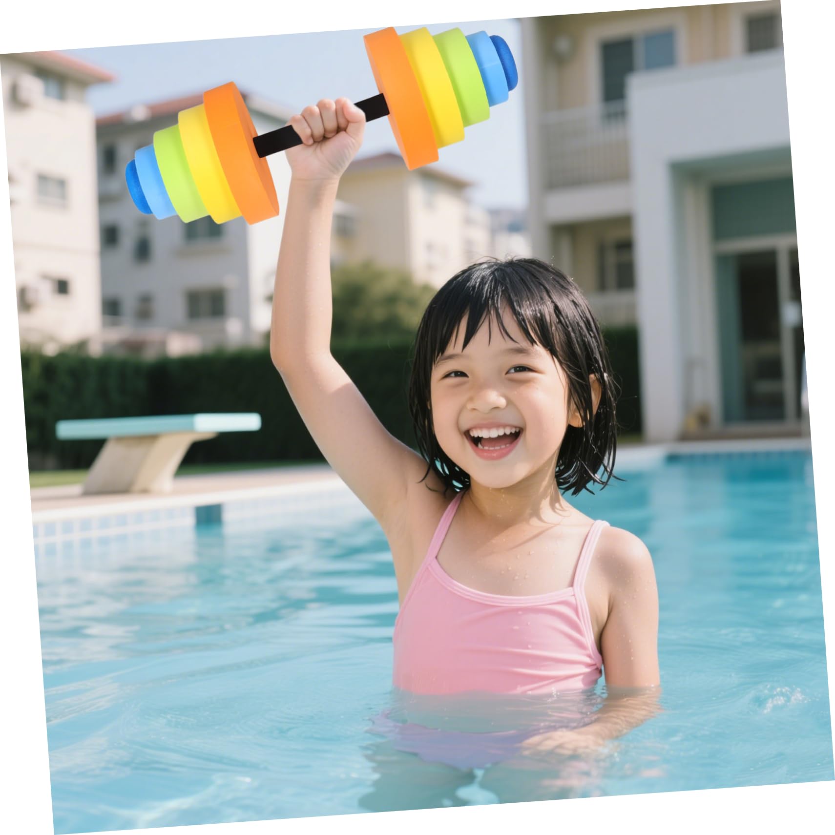 Yardwe Manubri Acquatici Eva Leggeri Esercizi Attrezzatura Versatile per Aerobica Yoga e Fitness per Donne