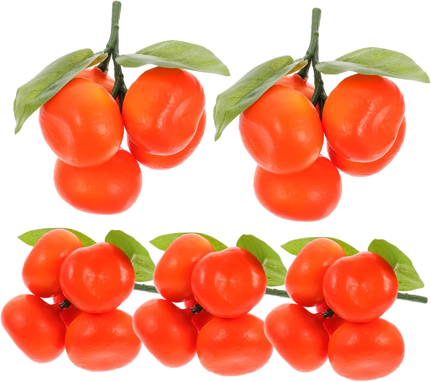 Garneck 20pcs Realistic Orange Decor Fruit Props Artificial Model for Home Simulated Orange Photo Prop