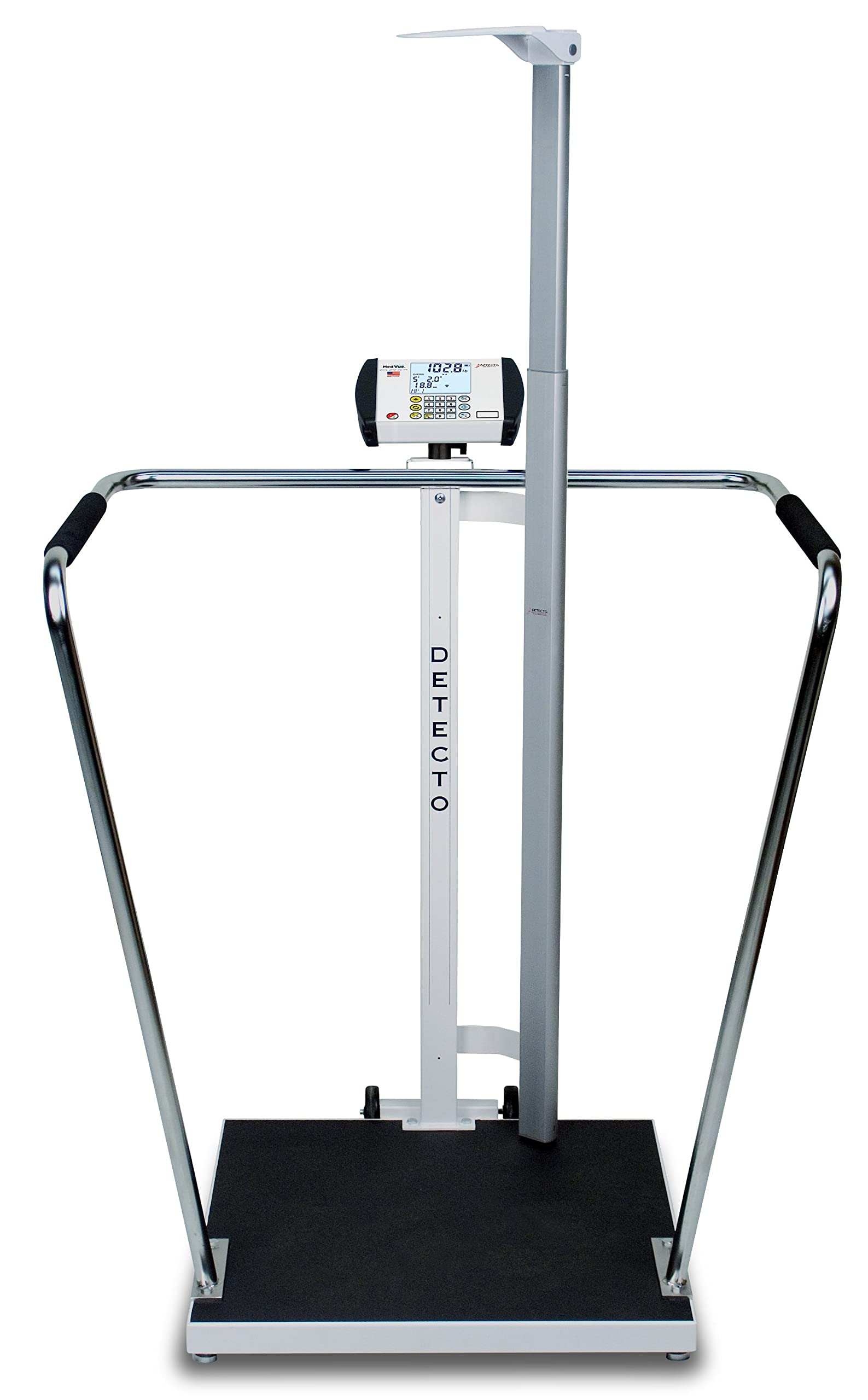 Portable High Capacity Digital Scale Capacity 800 lb x 0 2 lb Platform 24x24x1 75