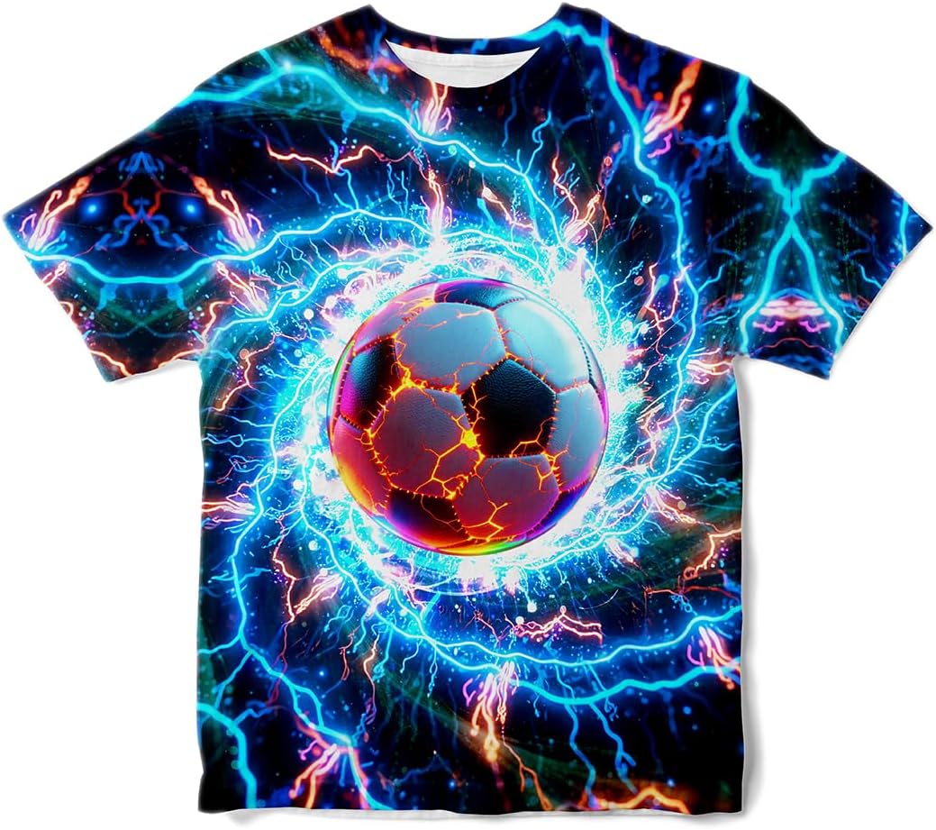 Kids Tie Dye Shirt Boys Tie Dye Tshirt Short Sleeve Graphic Tee Shirts Tops for Boys Girls 6-16 Years