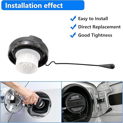 Miniatura 6 de Tapa de gasolina de repuesto 77300-33070 para Toyota 4Runner Camry Tundra Tacoma Corolla Highlander Sienna Solara Sequoia Avalon, Lexus GX470 ES330