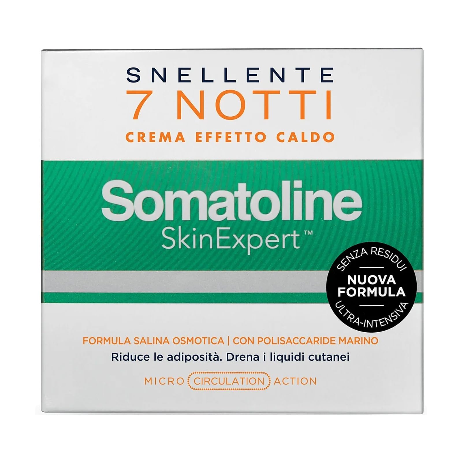 Somatoline SkinExpert, 7 Notti Crema Effetto Caldo, Trattamento Corpo Anticellulite, Ultra Intensivo con Estratto di Alga Rossa, 400ml | Crema Anticellulite Corpo A Effetto Caldo - Riduce Le Adiposità E Drena I Liquidi Cutanei - Trattamento Notte
