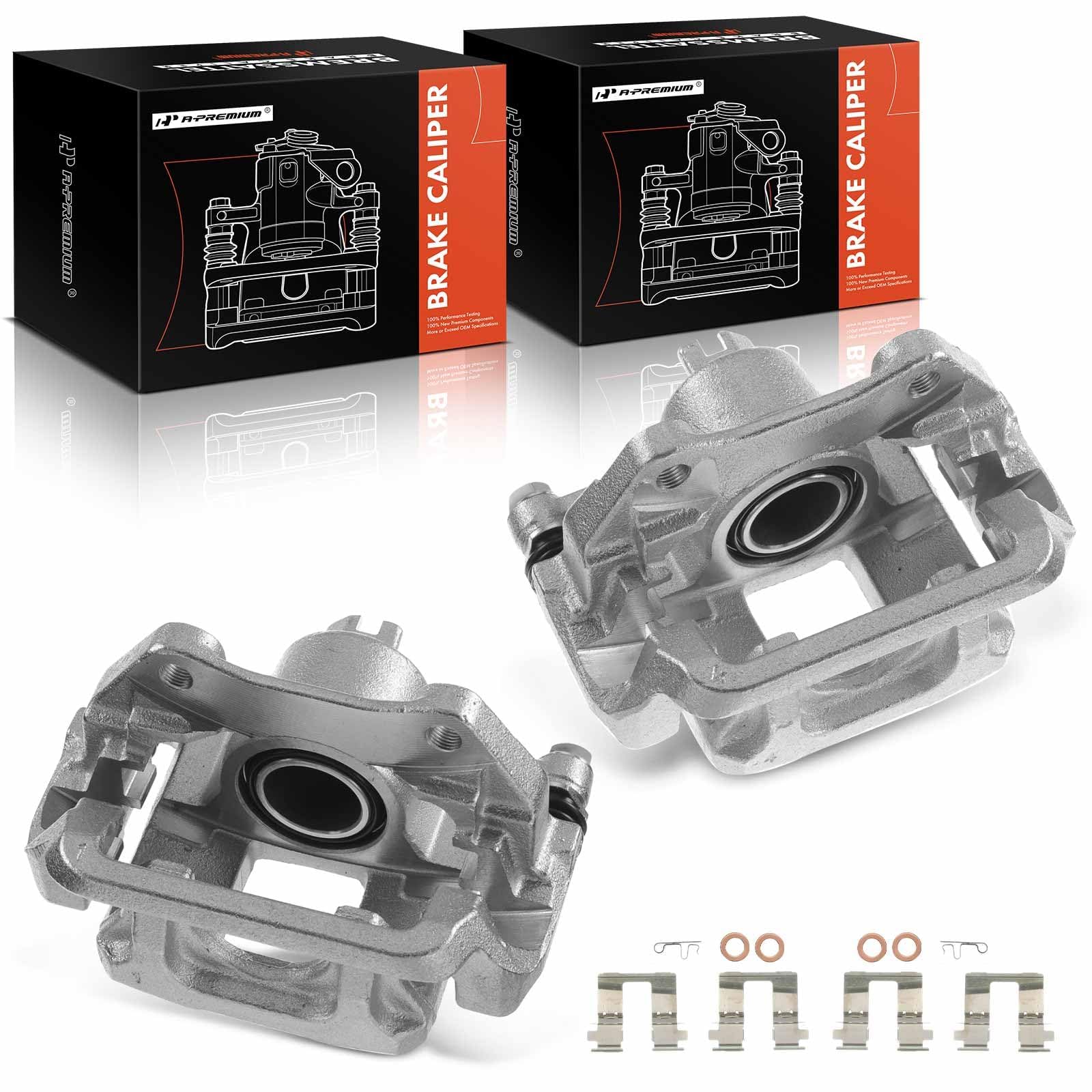 A-Premium Disc Brake Caliper Assembly with Bracket Compatible with