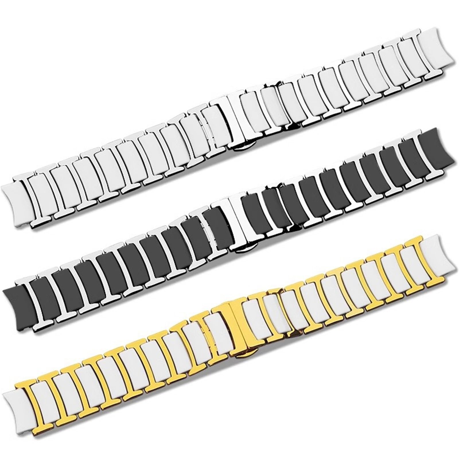 Bracelet en céramique compatible avec les montres connectées et à quartz