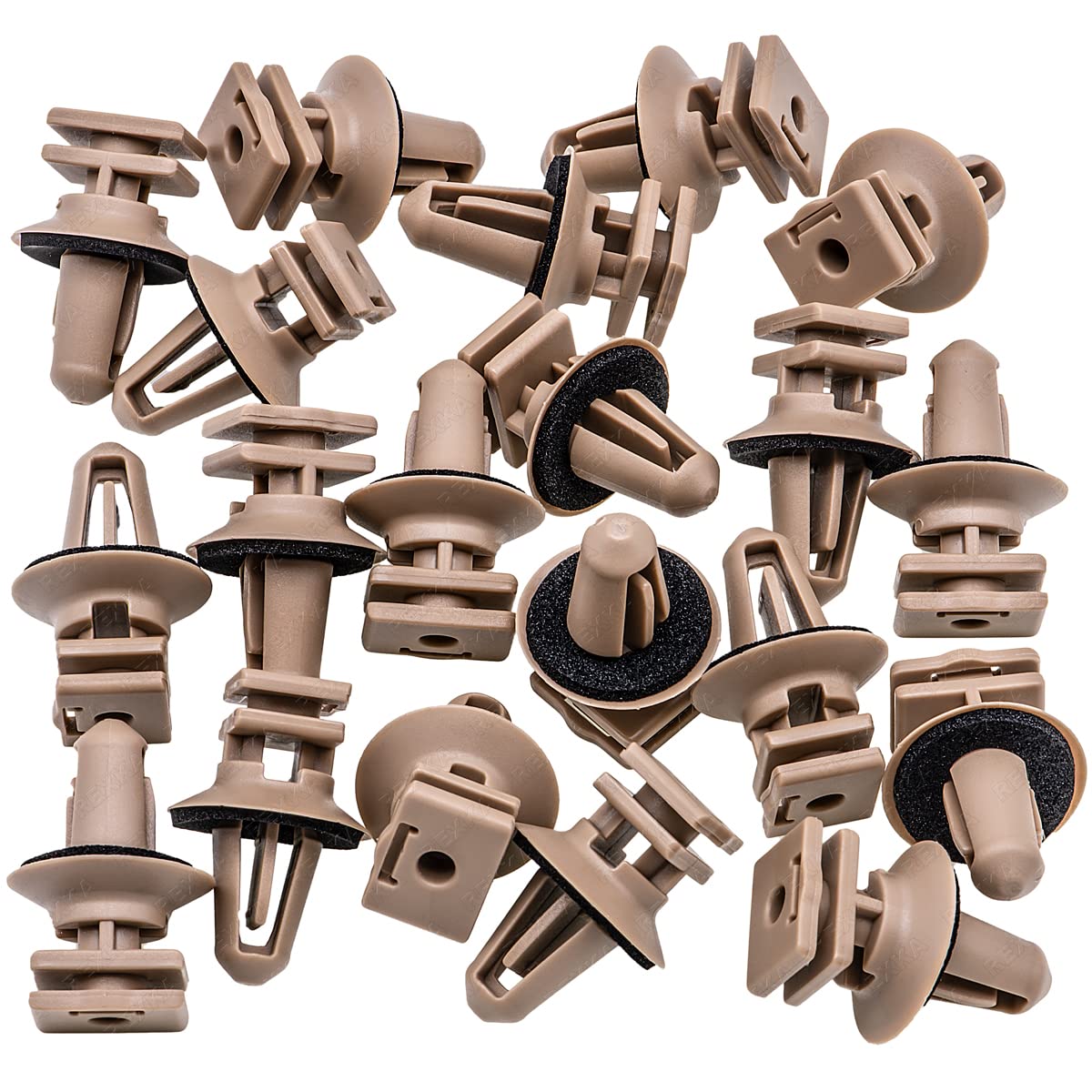Amazon.com: Rexka 20pcs Scuff Plate Retainers with Sealer Brown 