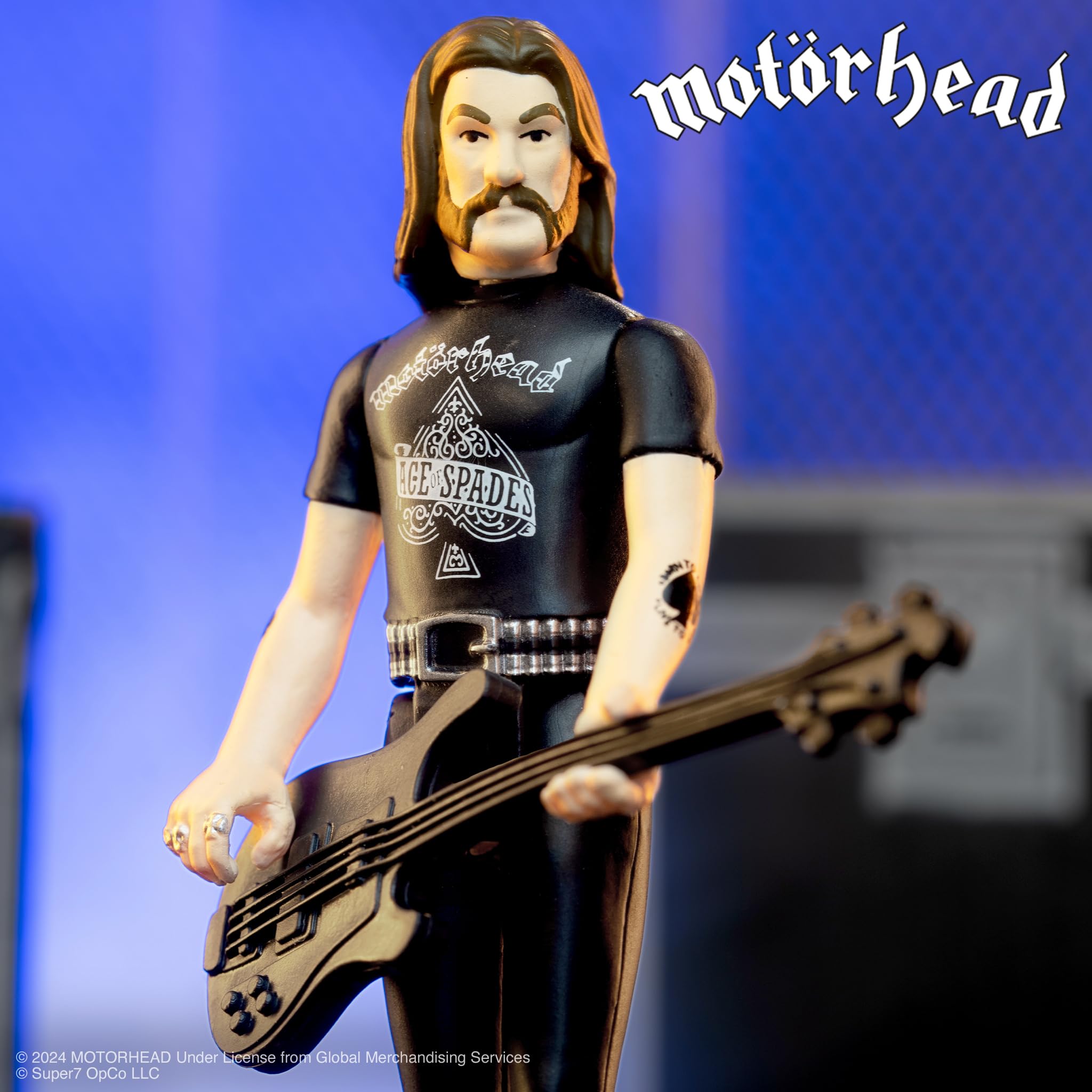 Amazon.com: Super7 Motorhead Lemmy (Ace of Spades) Reaction Figure - 3.75\