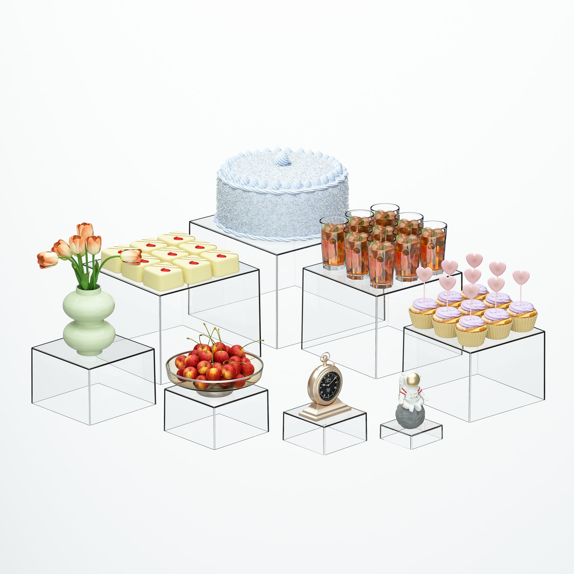 Aazon.co: Fayards Buffet Risers 6''x7''x8'', Food Risers For Buffet