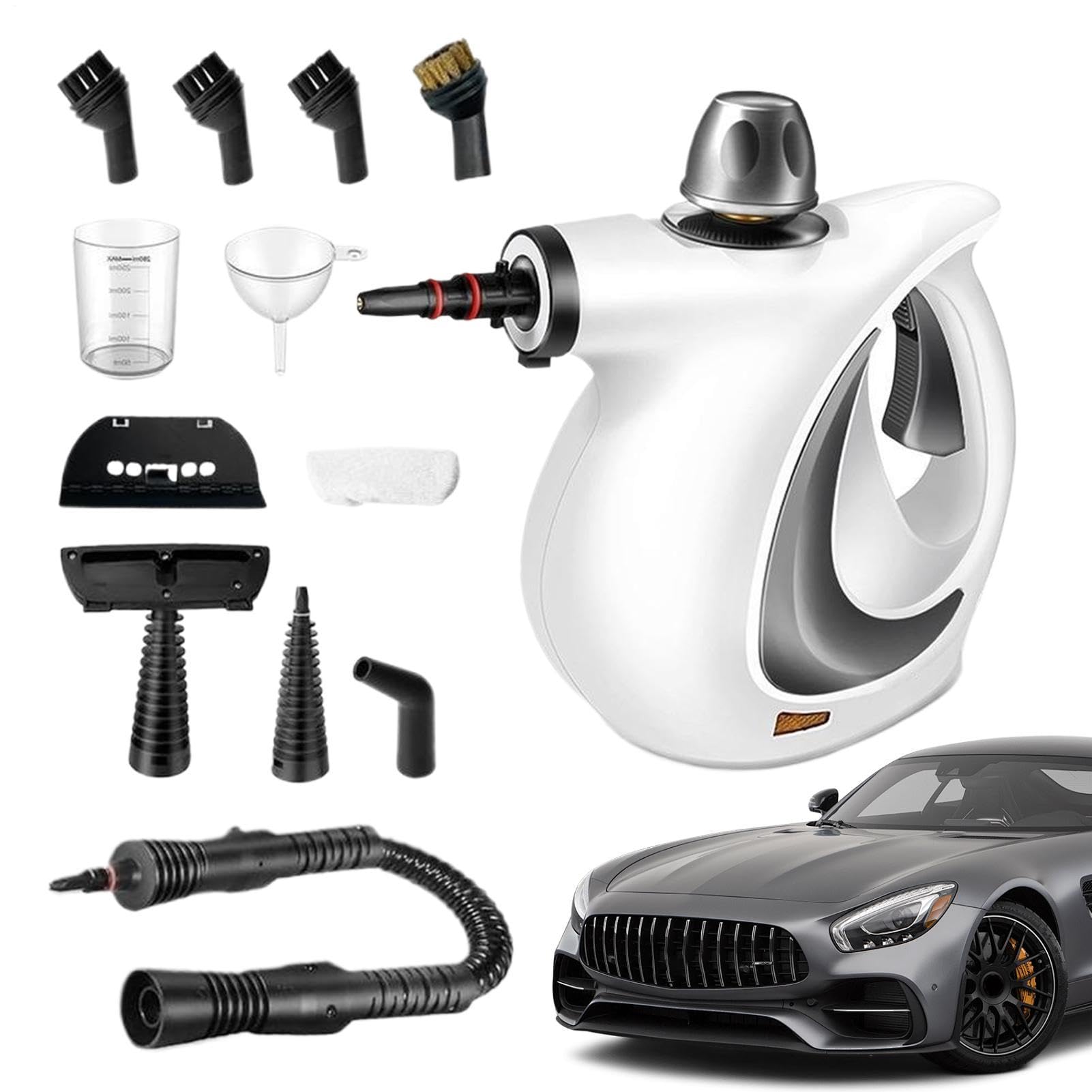 Limpiador a Vapor,Potente y Seguro, Limpiador Portátil - para Cocina Baño | Limpieza de Suelos, Coches, Ventanas, Grasa y Suciedad