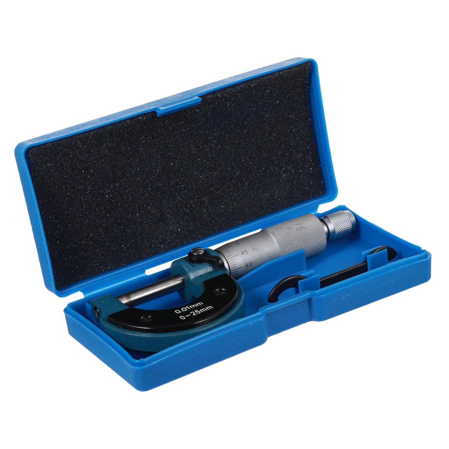0-25mm Outside Micrometer Caliper Precision Machinist Tool Screw Thread Scale for Accurate Measurements