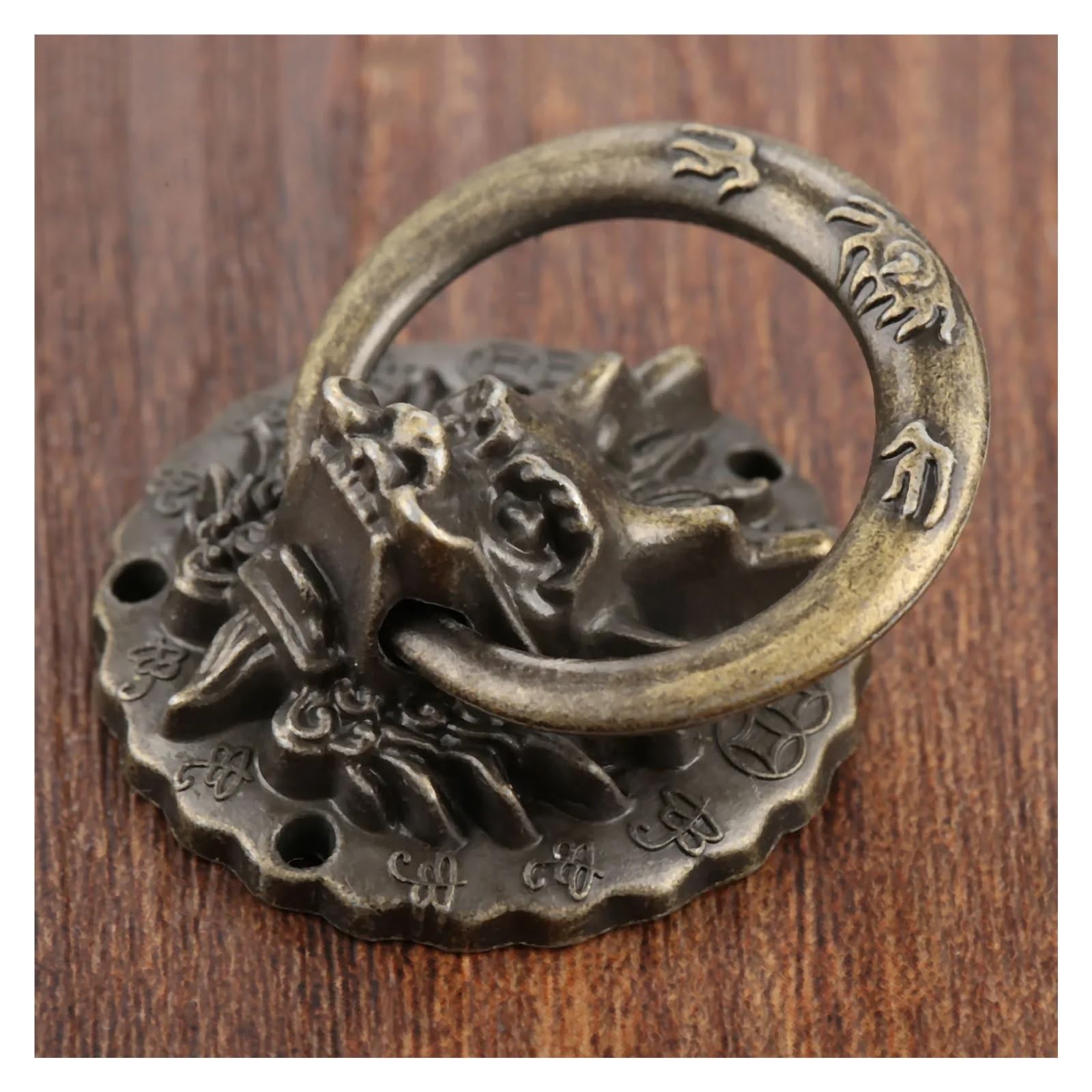 Maniglie per mobili da cucina Maniglie vintage in bronzo antico con testa di drago, 10 pezzi