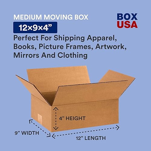 Miniatura 2 de BOX USA seleccione un tamaño cajas planas 12 x 9 x 4 Kraft 25