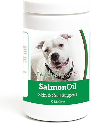 Miniatura 384 de Healthy Breeds Golden Retriever - Aceite de salmón masticable suave, 90