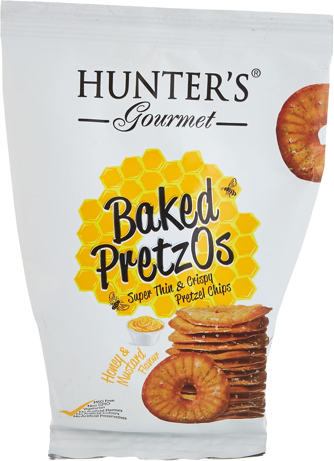 Hunter’s Gourmet Baked PretzOs Honey & Mustard Flavour 70g Hunter’s Gourmet Baked PretzOs Honey & Mustard Flavour 70g