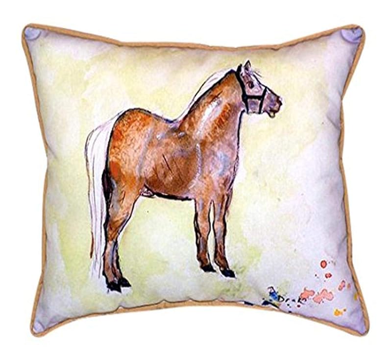 Betsy Drake Shetland Pony Indoor/Outdoor Pillow, 16" x 20"