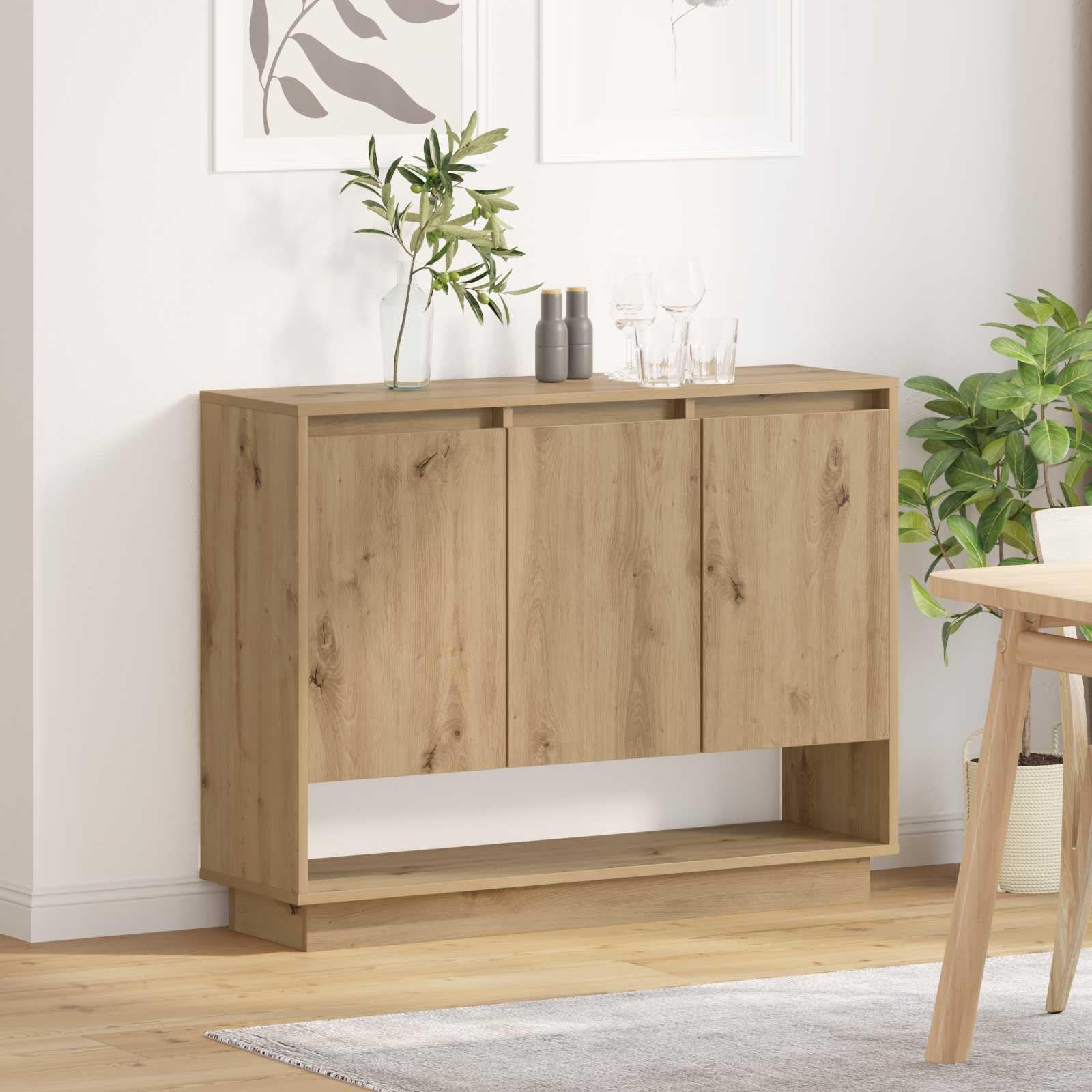 Credenza in rovere Artisan, 97 x 29 x 75 cm, in legno