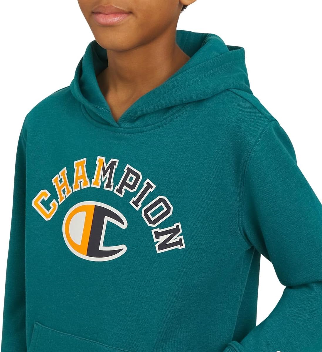 Champion boys Graphic Hoodie Pullover Sweatshirt for Kids With Stylish Embellishments