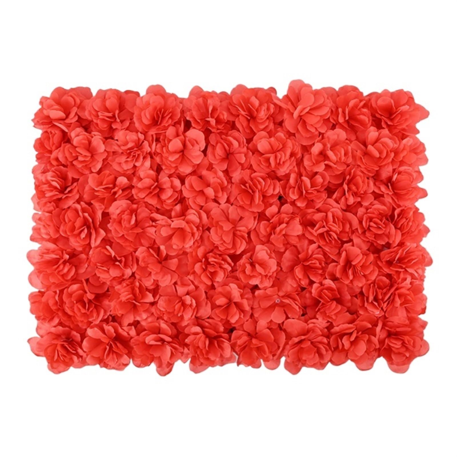YXINAER Flower Wall Panel 40x60cm Artificial Flowers 3D Wedding Decoration Flower Wall Panels Party Home Backdrop Decor Silk Hydrangea(Red)