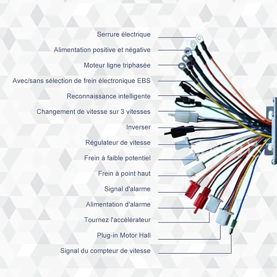 Motor Brushless Controller 36V/48V 1000W Motor Speed Controller Brushless Motor Sine Wave Controller Electric Bicycle E-Bike Scooter Skateboard 36V Brushless Motor Controller ebike 48V 1000w con