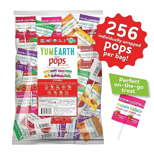 Miniatura 2 de YumEarth - Paquete variado de paletas orgánicas con sabor a frutas, aptas para alérgicos, sin gluten, sin transgénicos, veganas, sin sabores ni