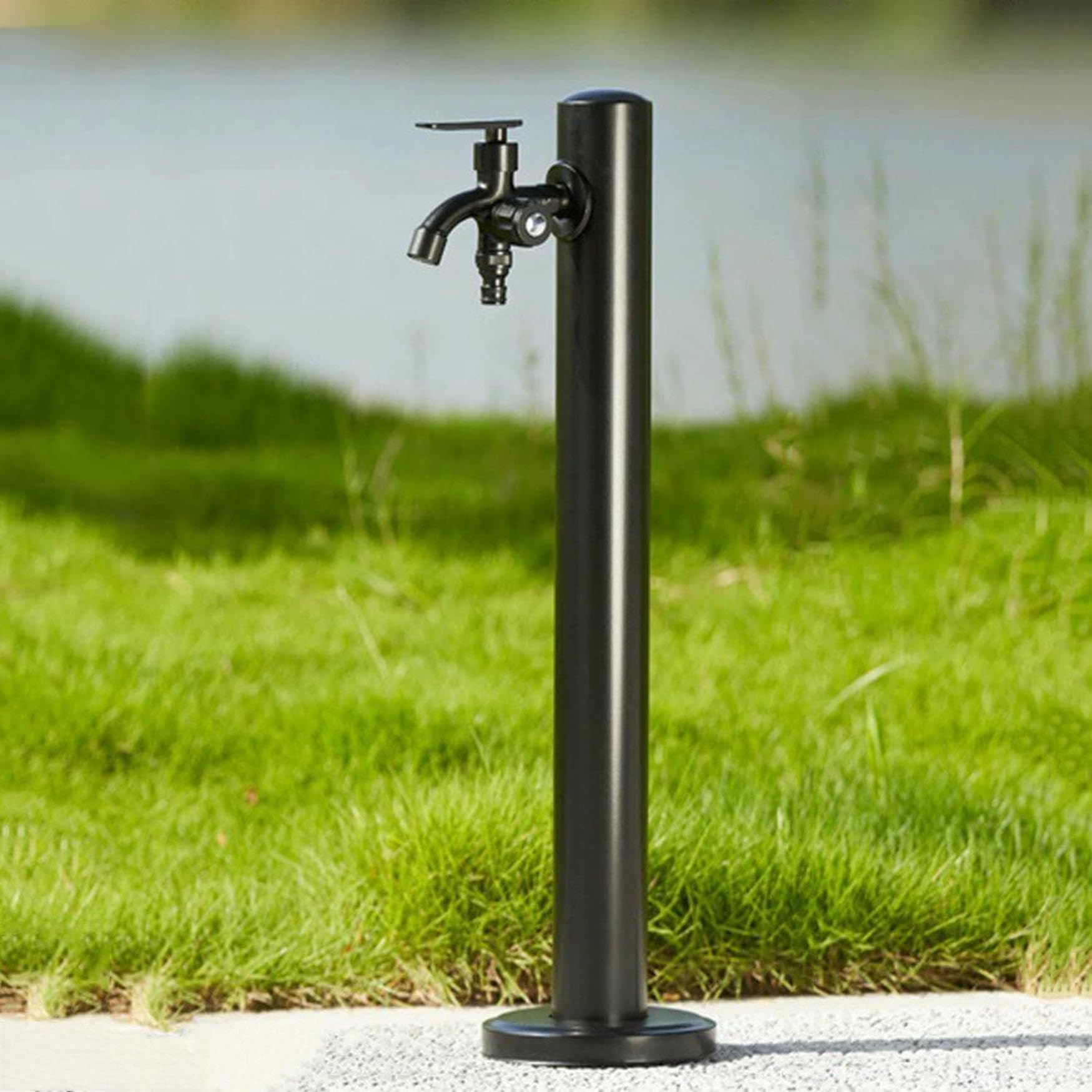 Fontaine de colonne d'eau de jardin et support de tuyau d'arrosage