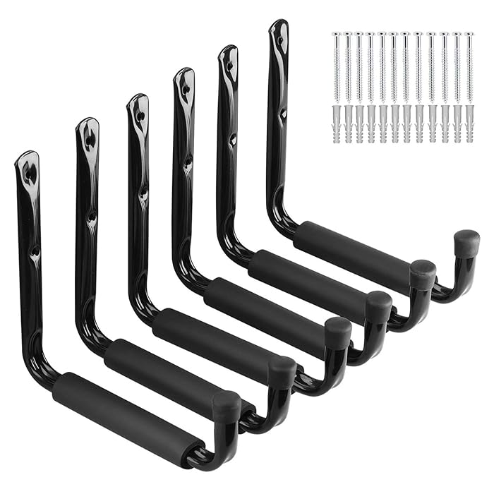 Buy Heavy Duty Steel Garage Storage Hooks, 9.5Inches Jumbo Arm Ladders