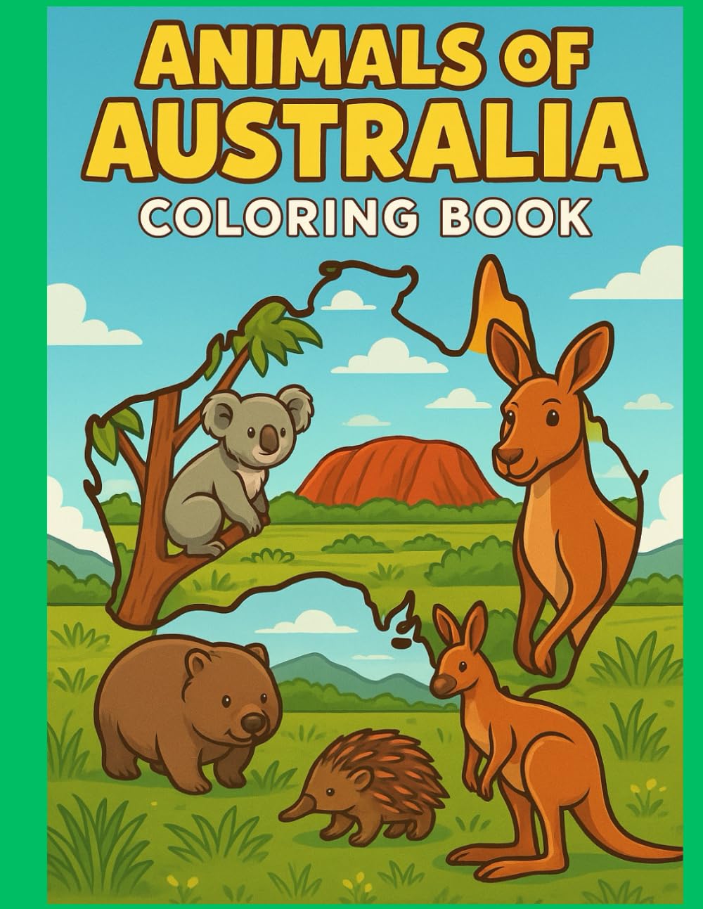 Animals of Australia Coloring Book: A Coloring Outback Adventure (Animals of the World Coloring Books)