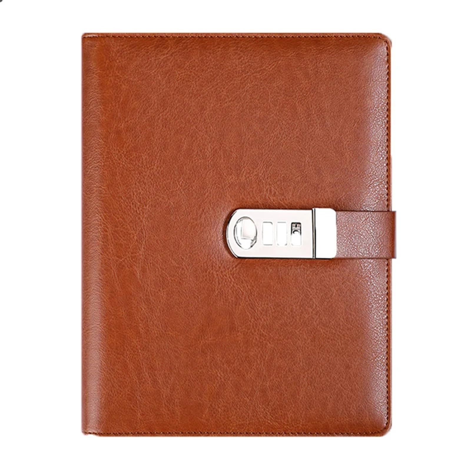 Diario con Candado Libreta retro A5 con contraseña, for oficina, negocios, hojas sueltas, ranuras for tarjetas, planificadores, viajes, diarios(Blue)