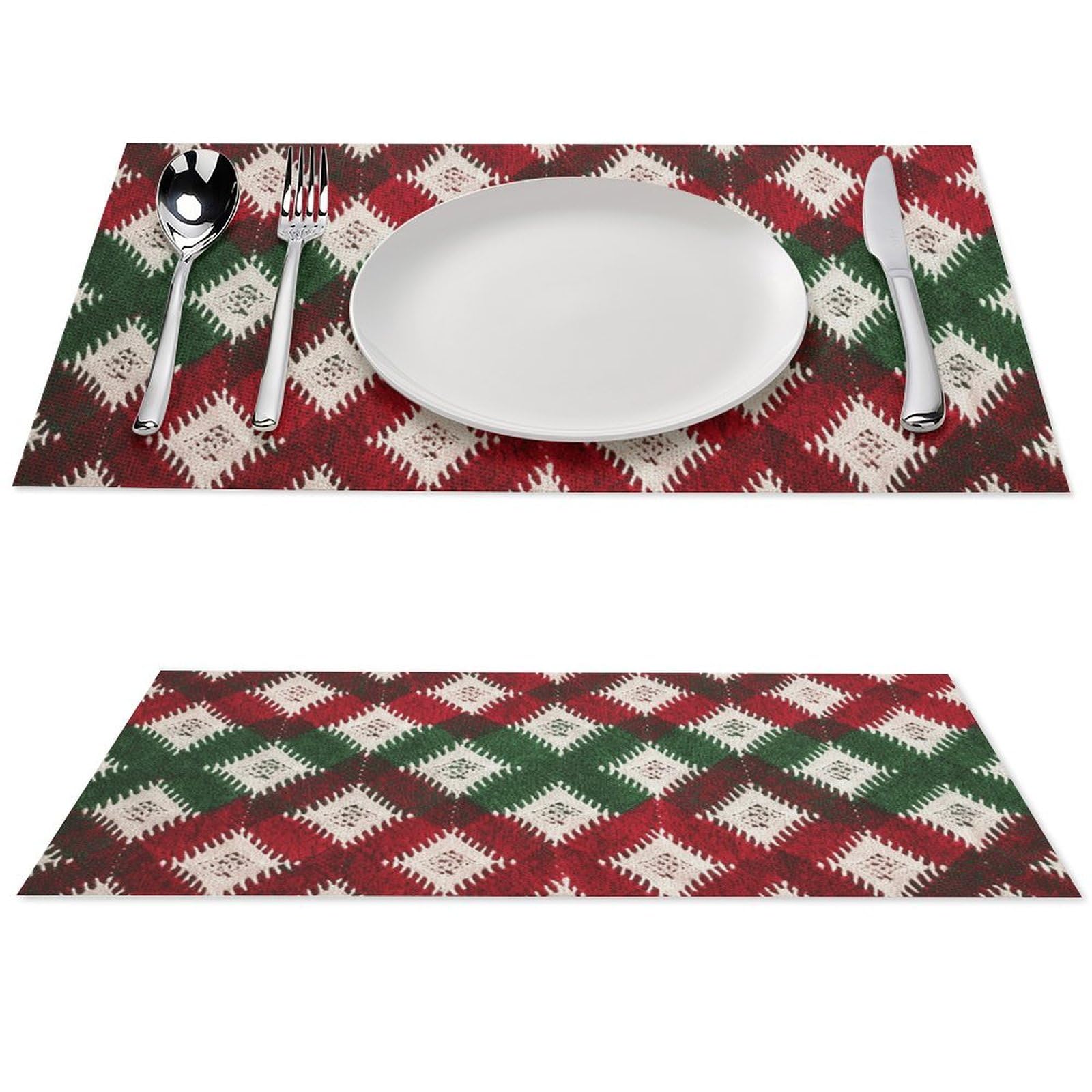 Set de table anti-tache en vinyle tressé pour protéger vos meubles de la chaleur