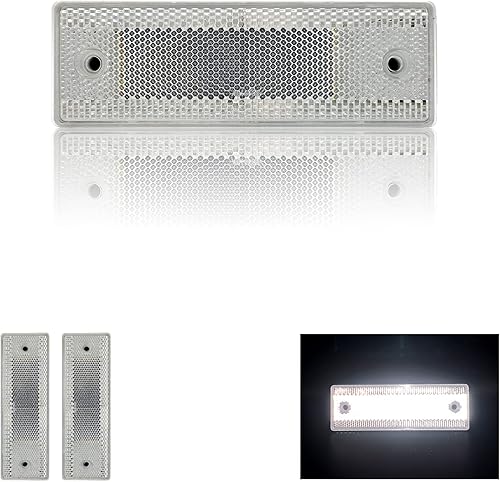 Miniatura 13 de Reflector 150X50mm autoadhesivo rectángulo de seguridad impermeable para entrada de buzón remolque