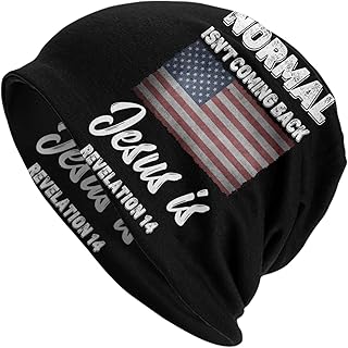 Normal Isnt Coming Back Jesus is Knit Beanie Hat Adult Casual Fashion Skull Cap for Men & Women Youth Unisex Cuffed Plain Thermal Spring Autumn Winter Hat